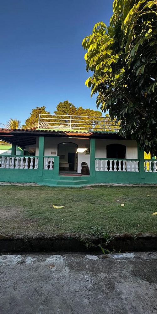 vista de longe casa verde